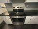 Stainless steel stove with black countertop at 2893 Heather Dr, Atlanta, GA 30344