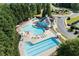 Community pool with separate lap pool and lounging area at 3050 Centerglen Ln, Cumming, GA 30040