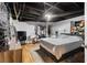 Basement bedroom with a double bed and ample closet space at 1496 Meadowlark Dr, Decatur, GA 30032