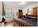 Cozy bedroom with wood flooring and large window for natural light at 1496 Meadowlark Dr, Decatur, GA 30032
