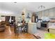 Kitchen with light-grey cabinets and stainless steel appliances at 1496 Meadowlark Dr, Decatur, GA 30032