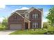 Two-story brick home with a neutral color scheme and a two-car garage at 514 Nolden Trl, Dacula, GA 30019