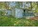Side view of a light blue house with a green porch at 1324 Almont Sw Dr, Atlanta, GA 30310