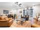 Open concept basement with living and dining areas at 304 Woodstock Seven Dr, Woodstock, GA 30188