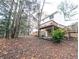 Large, private backyard with deck and mature trees at 4106 Duesenburg Dr, Tucker, GA 30084