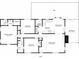 One-story house floor plan featuring 3 bedrooms, 2 bathrooms, and a spacious Gathering room at 5090 Great Meadows Rd, Lithonia, GA 30038