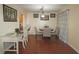 Dining area with hardwood floors and neutral decor at 1150 Collier Nw Rd # 4B, Atlanta, GA 30318