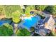 Resort-style pool with a waterslide and lounge area at 5530 Highland Preserve Dr, Mableton, GA 30126