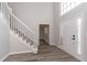 Bright entryway with a staircase and hardwood floors at 1237 Wynford Woods Sw, Marietta, GA 30064