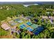 Community tennis courts with surrounding landscape at 204 Gold Valley Xing, Canton, GA 30114