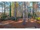 Wooded and fenced backyard viewed from the deck at 242 Viola Dr, Dallas, GA 30157