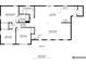 Floor plan showing a 1300+ sq ft home with 3 bedrooms and 2 bathrooms at 3283 Clearview Sw Dr, Marietta, GA 30060