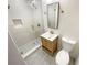 Updated bathroom featuring a walk-in shower and stylish finishes at 522 Jo Ann Se Dr, Marietta, GA 30067