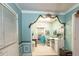 Bathroom with teal walls and a vanity at 1526 N Cherokee N Rd, Social Circle, GA 30025