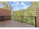 Deck with wooded views and modern privacy screen at 2327 Mason Dr # D23, Atlanta, GA 30316