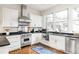 Gourmet kitchen features stainless steel appliances and ample counter space at 9129 Selborne Ln, Chattahoochee Hills, GA 30268