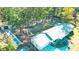 Aerial view of a house and property with a detached workshop at 2230 Old Fountain Rd, Lawrenceville, GA 30043