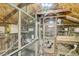 Spacious chicken coop interior with multiple cages and birds at 2230 Old Fountain Rd, Lawrenceville, GA 30043
