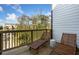 Relaxing deck with wooden lounge chairs, offering scenic views at 1147 Rivard Nw Cir, Atlanta, GA 30318