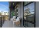 Private balcony with comfortable seating and views at 127 Stein Steel St # 12, Atlanta, GA 30316