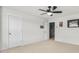 Simple bedroom with ceiling fan and lots of natural light at 2736 Park Land Ln, Snellville, GA 30078