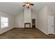 Spacious living room with hardwood floors and fireplace at 1299 Paddocks Way, Powder Springs, GA 30127