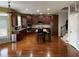 Modern kitchen with stainless steel appliances, island, and ample counter space at 1880 Hays Farm Walk, Marietta, GA 30064