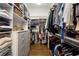 Spacious walk-in closet with custom shelving and drawers at 195 Worth Dr, Atlanta, GA 30327