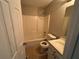 Bathroom with tub, toilet, and vanity at 5830 Burdett Ridge, Atlanta, GA 30349
