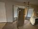 Kitchen with stainless steel refrigerator and window at 5830 Burdett Ridge, Atlanta, GA 30349