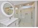 Bright, spacious bathroom with a large walk-in shower and modern fixtures at 1985 Mount Vernon Pl, Atlanta, GA 30338