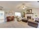 Spacious living room with fireplace and ample natural light at 370 Charlyne Way, Dacula, GA 30019