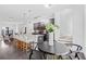 Kitchen with breakfast bar and adjacent dining area at 966 Moda Dr, Atlanta, GA 30316