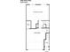 First floor plan showcasing a 2-car garage, foyer, and unfinished storage at 597 Red Clay Farm Ln, Suwanee, GA 30024