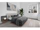Spacious bedroom with hardwood floors and large window at 775 Juniper Ne St # 619, Atlanta, GA 30308