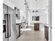 Modern kitchen with stainless steel appliances and hardwood floors at 775 Juniper Ne St # 619, Atlanta, GA 30308
