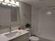 Updated bathroom with white vanity and quartz countertop at 4266 Roswell Rd # Apt A 2, Atlanta, GA 30342