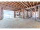 Unfinished basement area with wooden framing at 776 Old Lathemtown Road, Canton, GA 30115