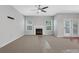 Spacious living room with fireplace and carpet flooring at 420 Twain Se Cir, Mableton, GA 30126