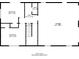 First-floor blueprint showcasing bedrooms, bathroom, hall, and garage at 633 Larchmont Nw Cir, Atlanta, GA 30318
