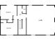 Simple blueprint of a house's first floor with garage, hall, and bedrooms at 633 Larchmont Nw Cir, Atlanta, GA 30318