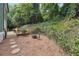 Charming backyard with firepit and deck at 1900 Harper Nw Rd, Atlanta, GA 30318