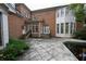 Backyard patio with empty inground pool and brick exterior at 1378 Wesley Oaks Nw Ct, Atlanta, GA 30327