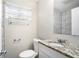 Updated bathroom with granite vanity and tile at 2625 Abner Nw, Atlanta, GA 30318