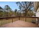 Wooden deck overlooking backyard and trees at 2625 Abner Nw, Atlanta, GA 30318