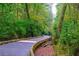 Wooden boardwalk path through lush forest at 6969 Melody Dr, Buford, GA 30518