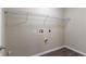 Laundry room with washer/dryer hookups and wire shelving at 2755 Sherlock Dr, Decatur, GA 30034