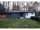 Charming single-Gathering home with dark blue and white exterior, surrounded by trees at 2191 Camp Ground Sw Rd, Atlanta, GA 30331