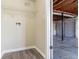 Laundry area with washer/dryer hookups and access to the garage at 1151 Martin Rd, Stone Mountain, GA 30088