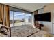 Spacious main bedroom with large windows and stunning city views at 3338 Ne Peachtree Ne Rd # 1102, Atlanta, GA 30326